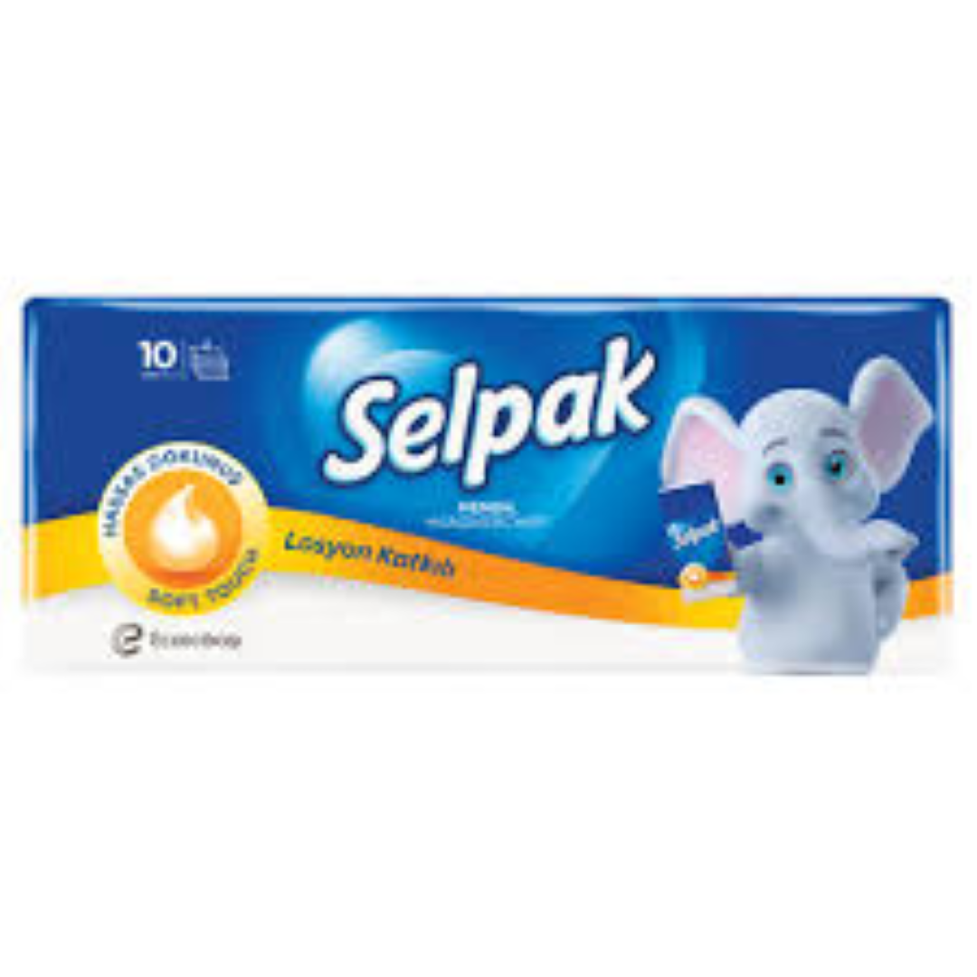 SELPAK H/CHIEF LOTIONED 4PLY